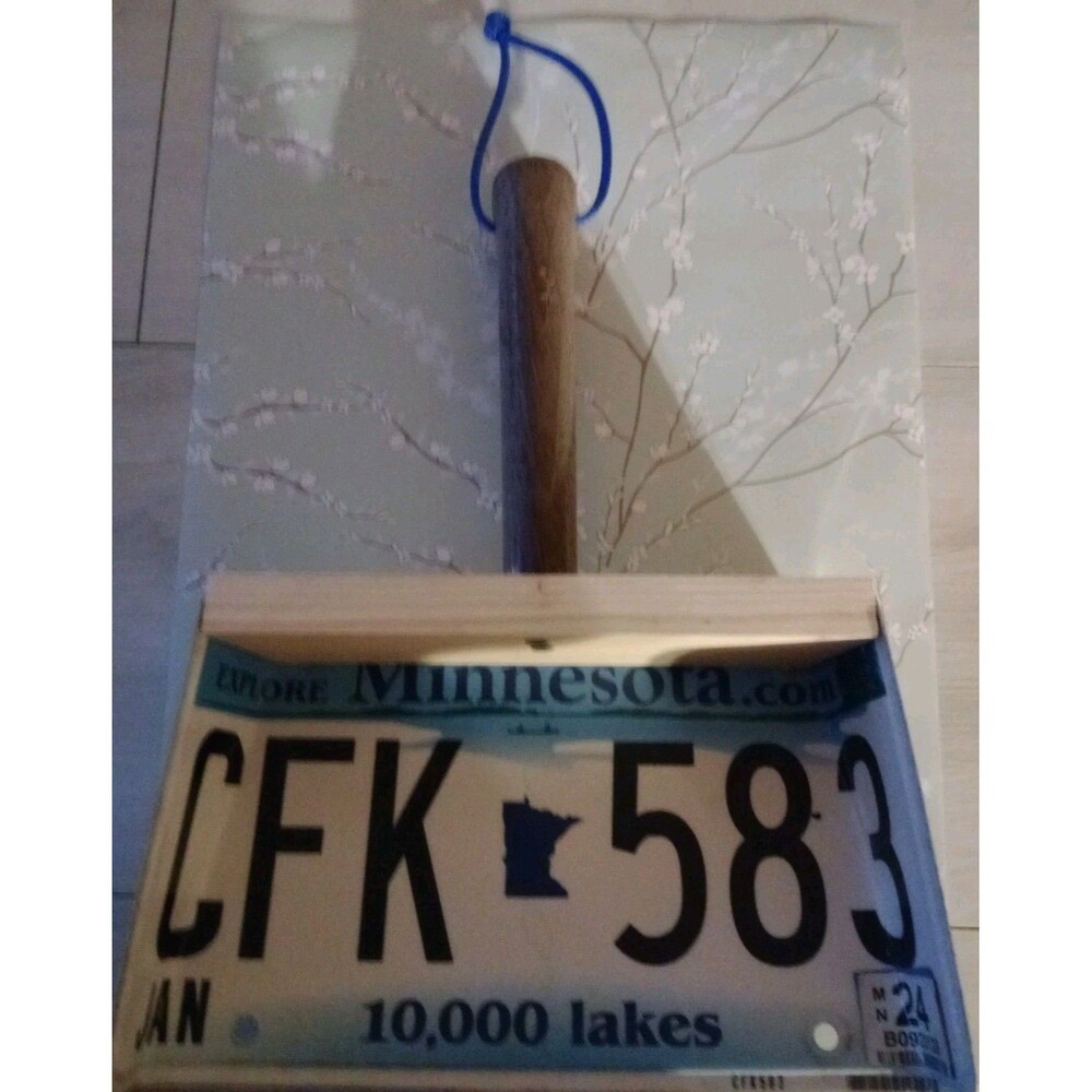 License Plate Dustpan Handmade Craft Hammer Handle New